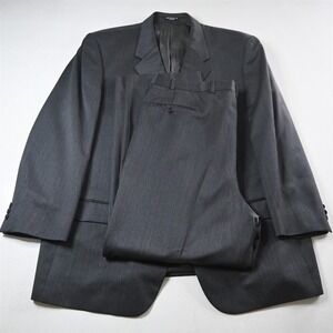 Todays Man 50R 42x32 Gray Super 110s Wool Mens Jacket Pants Suit